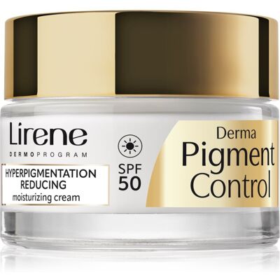 Lirene Derma Pigment Control Cream SPF 50 crème hydratante illuminatrice anti-taches pigmentaires SPF 50 50 ml Lirene Derma Pigment Control Cream SPF 50 crème hydratante illuminatrice anti-taches pigmentaires SPF 50 50 ml
