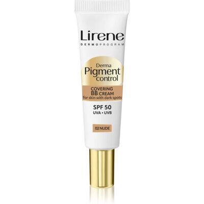 Lirene Derma Pigment Control Covering BB Cream SPF 50 BB crème illuminatrice anti-taches pigmentaires teinte 02 Nude 30 ml Lirene Derma Pigment Control Covering BB Cream SPF 50 BB crème illuminatrice anti-taches pigmentaires teinte 02 Nude 30 ml