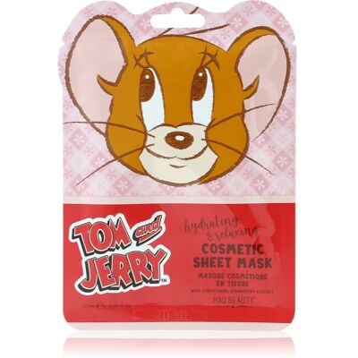 Mad Beauty Tom & Jerry Sheet Mask - Jerry masque hydratant en tissu à l'acide hyaluronique 1 pcs Mad Beauty Tom & Jerry Sheet Mask - Jerry masque hydratant en tissu à l'acide hyaluronique 1 pcs