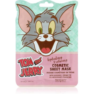 Mad Beauty Tom & Jerry Sheet Mask - Tom masque hydratant en tissu à l'acide hyaluronique 1 pcs Mad Beauty Tom & Jerry Sheet Mask - Tom masque hydratant en tissu à l'acide hyaluronique 1 pcs
