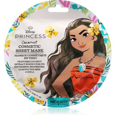 Mad Beauty Disney Princess Moana masque hydratant en tissu 25 ml Mad Beauty Disney Princess Moana masque hydratant en tissu 25 ml