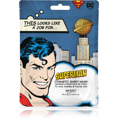 Mad Beauty DC Superman masque tissu à l'acide hyaluronique 25 ml Mad Beauty DC Superman masque tissu à l'acide hyaluronique 25 ml
