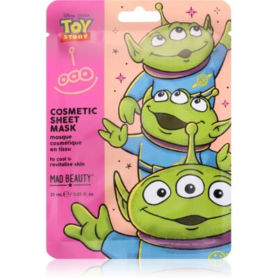 Mad Beauty Toy Story Cosmetic Face Mask masque tissu Alien 25 ml Mad Beauty Toy Story Cosmetic Face Mask masque tissu Alien 25 ml