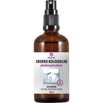 MyVita Colloidal silver 50 ppm lotion tonique douce 100 ml MyVita Colloidal silver 50 ppm lotion tonique douce 100 ml