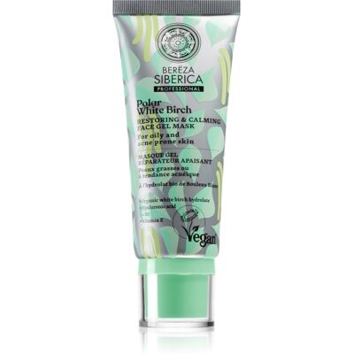 Natura Siberica Polar White Birch masque apaisant régénérateur pour peaux grasses et à problèmes 100 ml Natura Siberica Polar White Birch masque apaisant régénérateur pour peaux grasses et à problèmes 100 ml