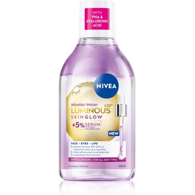 NIVEA Luminous Skin Glow eau micellaire nettoyante pour une peau lumineuse 400 ml NIVEA Luminous Skin Glow eau micellaire nettoyante pour une peau lumineuse 400 ml