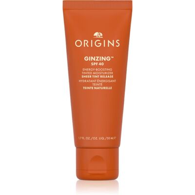 Origins GinZing™ Energy-Boosting Tinted Moisturizer crème de jour effet revitalisant SPF 40 teinte 4 50 ml Origins GinZing™ Energy-Boosting Tinted Moisturizer crème de jour effet revitalisant SPF 40 teinte 4 50 ml