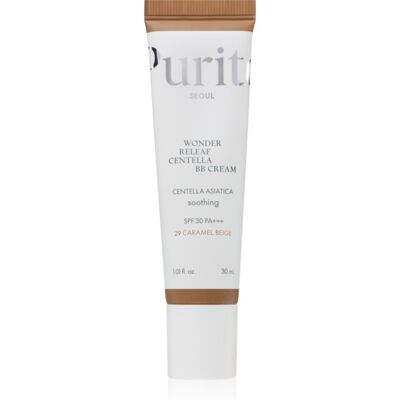 Purito Wonder Releaf Centella BB Cream BB crème illuminatrice avec effets apaisants teinte 29 Caramel Beige 30 ml Purito Wonder Releaf Centella BB Cream BB crème illuminatrice avec effets apaisants teinte 29 Caramel Beige 30 ml