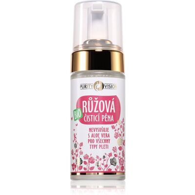 Purity Vision BIO Rose Cleansing Foam mousse nettoyante douce peaux sensibles 90 ml Purity Vision BIO Rose Cleansing Foam mousse nettoyante douce peaux sensibles 90 ml