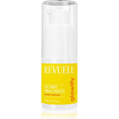 Revuele Glowify A.M. Vibes Power Serum Caffeine + Vitamin E sérum illuminateur contour des yeux 30 ml Revuele Glowify A.M. Vibes Power Serum Caffeine + Vitamin E sérum illuminateur contour des yeux 30 ml