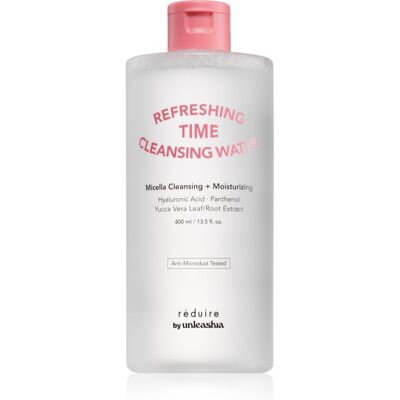 Unleashia Reduire Refreshing Time Cleansing Water lotion nettoyante apaisante à l'acide hyaluronique 400 ml Unleashia Reduire Refreshing Time Cleansing Water lotion nettoyante apaisante à l'acide hyaluronique 400 ml
