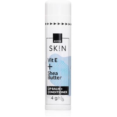 Avon Sk!n Vit E + Shea Butter baume à lèvres nourrissant au beurre de karité 4 g Avon Sk!n Vit E + Shea Butter baume à lèvres nourrissant au beurre de karité 4 g
