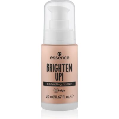 essence BRIGHTEN UP! Perfecting Primer base liquide pour fond de teint teinte 02 Beige 20 ml essence BRIGHTEN UP! Perfecting Primer base liquide pour fond de teint teinte 02 Beige 20 ml