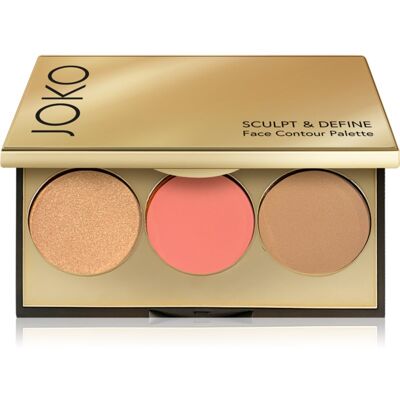 JOKO Sculpt & Define palette contouring teinte 01 Sun Kissed Glow 8 g JOKO Sculpt & Define palette contouring teinte 01 Sun Kissed Glow 8 g