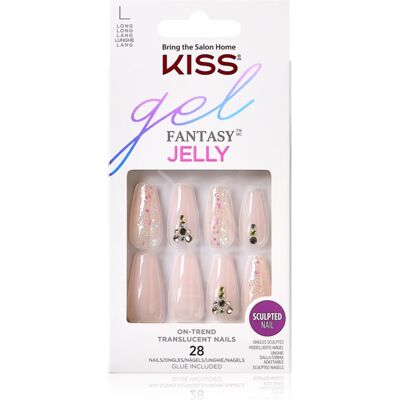 Kiss Gel Fantasy Jelly Faux ongles Jelly Juice 28 pcs Kiss Gel Fantasy Jelly Faux ongles Jelly Juice 28 pcs