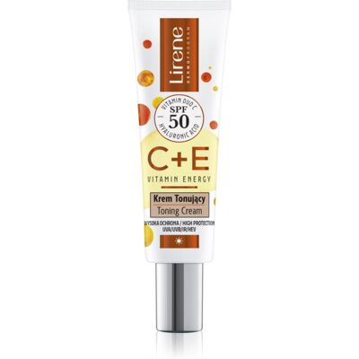 Lirene Vitamin Energy C+E Crème teintée pour le visage SPF 50 - Crème Visage Lirene Vitamin Energy C+E Crème teintée pour le visage SPF 50 - Crème Visage