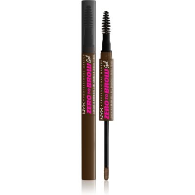 NYX Professional Makeup Zero To Brow Gel gel sourcils avec applicateur teinte 06 Chocolate 2 ml NYX Professional Makeup Zero To Brow Gel gel sourcils avec applicateur teinte 06 Chocolate 2 ml
