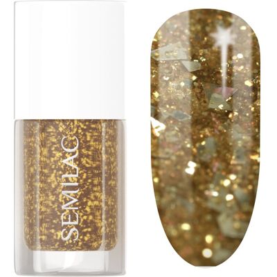 Semilac Glitter Nails Vernis Effet Miroir - 042 Flakes of Gold Semilac Glitter Nails Vernis Effet Miroir - 042 Flakes of Gold