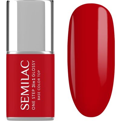 Semilac One Step 3in1 Glossy vernis à ongles gel teinte 530 Scarlet 7 ml Semilac One Step 3in1 Glossy vernis à ongles gel teinte 530 Scarlet 7 ml
