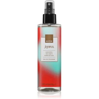 Avon Joyful Pastèque & Sauge & Bubble Tea Eaux de Cologne pour Femmes 200ml Avon Joyful Pastèque & Sauge & Bubble Tea Eaux de Cologne pour Femmes 200ml