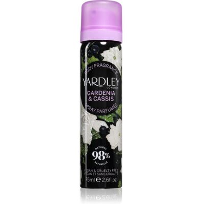 Yardley Gardenia & Cassis spray corporel avec parfum pour femme 75 ml Yardley Gardenia & Cassis spray corporel avec parfum pour femme 75 ml