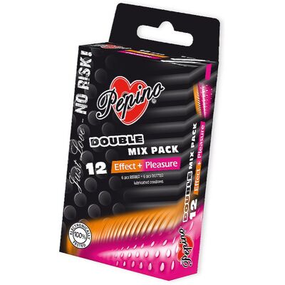 Pepino Double Mix Pack - Préservatifs - 12 pz Pepino Double Mix Pack - Préservatifs - 12 pz