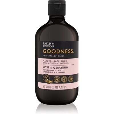 Baylis & Harding Goodness Rose & Geranium bain moussant arôme fleurs 500 ml Baylis & Harding Goodness Rose & Geranium bain moussant arôme fleurs 500 ml