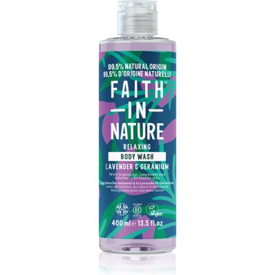 Faith In Nature Lavender & Geranium gel douche relaxant 400 ml Faith In Nature Lavender & Geranium gel douche relaxant 400 ml