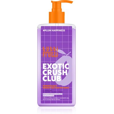 Farmona Tutti Frutti Exotic Crush Club gel douche booster d’énergie avec AHA Acids 400 ml Farmona Tutti Frutti Exotic Crush Club gel douche booster d’énergie avec AHA Acids 400 ml