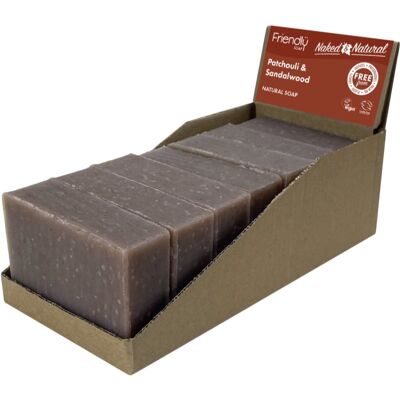 Friendly Soap Natural Soap Patchouli & Sandalwood savon naturel 7x95 g Friendly Soap Natural Soap Patchouli & Sandalwood savon naturel 7x95 g