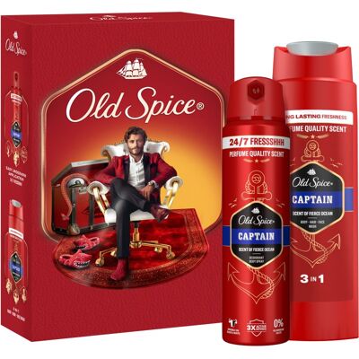 Old Spice Captain Gentleman Set coffret cadeau pour homme Old Spice Captain Gentleman Set coffret cadeau pour homme