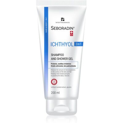 Seboradin Ichthyol gel de douche et shampoing 2 en 1 pour peaux irritées 200 ml Seboradin Ichthyol gel de douche et shampoing 2 en 1 pour peaux irritées 200 ml