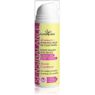 Soaphoria Dermacare+ Sensibalance gel de toilette intime pour la peau sensible 150 ml Soaphoria Dermacare+ Sensibalance gel de toilette intime pour la peau sensible 150 ml