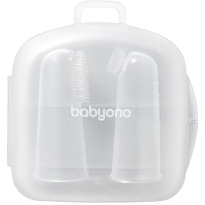 Babyono Baby Ono Brosse à Dents Transparente 2 Pièces - Brosse bébé Babyono Baby Ono Brosse à Dents Transparente 2 Pièces - Brosse bébé