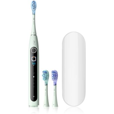 Oclean X Pro 20 Set brosse à dents sonique + 2 têtes de rechange avec trousse de voyage Green Oclean X Pro 20 Set brosse à dents sonique + 2 têtes de rechange avec trousse de voyage Green