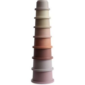 Mushie Stacking Cups Toy jouet 3 en 1 Petal 8 pcs Mushie Stacking Cups Toy jouet 3 en 1 Petal 8 pcs