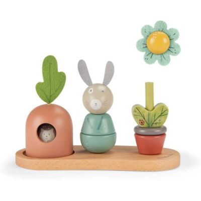 MOULIN ROTY Wooden Stack Up Toy Trois Petits Lapins jouet d’éveil en bois 12m+ 1 pcs MOULIN ROTY Wooden Stack Up Toy Trois Petits Lapins jouet d’éveil en bois 12m+ 1 pcs