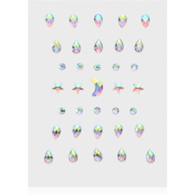 Diva & Nice Cosmetics Face Stones autocollants visage 35 pcs Diva & Nice Cosmetics Face Stones autocollants visage 35 pcs