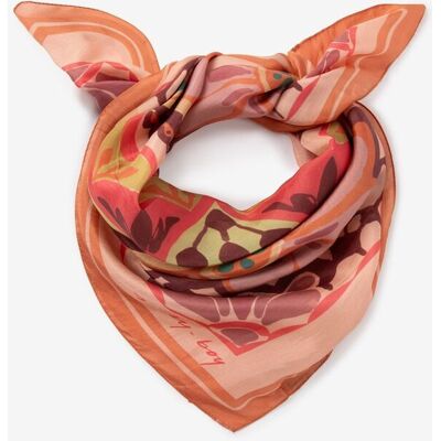 Sissy-Boy Foulard Avec Imprimé Fleuri - Rose vrouw Onesize Sissy-Boy Foulard Avec Imprimé Fleuri - Rose vrouw Onesize