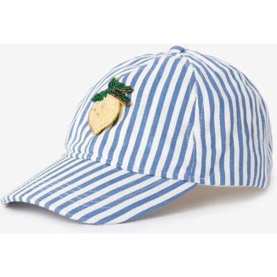 Sissy-Boy Casquette Rayée Avec Citron - Bleu meisje Onesize Sissy-Boy Casquette Rayée Avec Citron - Bleu meisje Onesize