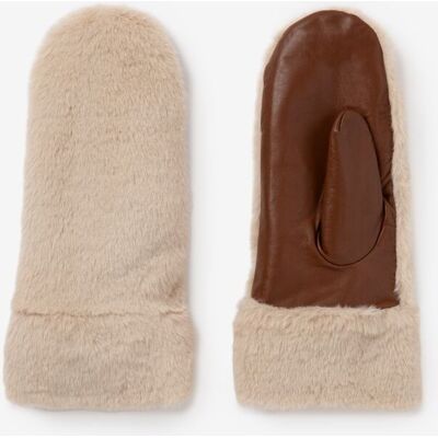 Sissy-Boy Moufles En Cuir - Beige vrouw M-L Sissy-Boy Moufles En Cuir - Beige vrouw M-L