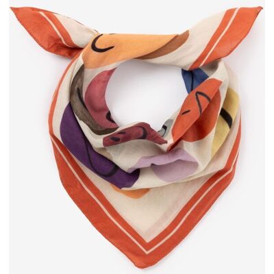 Sissy-Boy Foulard Avec Imprimé - Orange jongen Onesize Sissy-Boy Foulard Avec Imprimé - Orange jongen Onesize