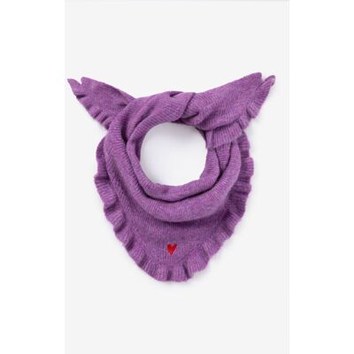 Sissy-Boy Foulard En Laine Avec Bord Ondulé - Violet meisje Onesize Sissy-Boy Foulard En Laine Avec Bord Ondulé - Violet meisje Onesize
