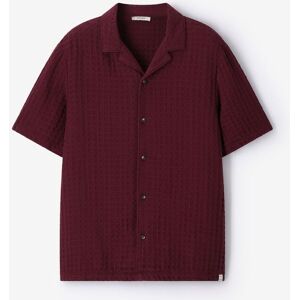 Sissy-Boy Chemise En Tissu Gaufré - Rouge Foncé man M Sissy-Boy Chemise En Tissu Gaufré - Rouge Foncé man M