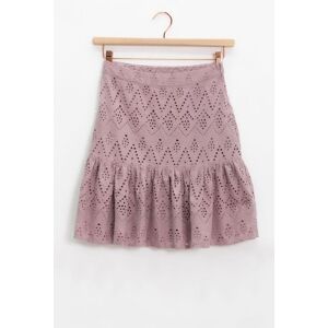 Sissy-Boy Jupe À Volants Avec Broderie Anglaise - Violet vrouw XS Sissy-Boy Jupe À Volants Avec Broderie Anglaise - Violet vrouw XS