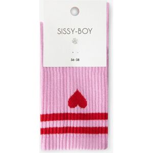 Sissy-Boy Chaussettes De Sport Avec Cœur - Rose vrouw 39-41 Sissy-Boy Chaussettes De Sport Avec Cœur - Rose vrouw 39-41