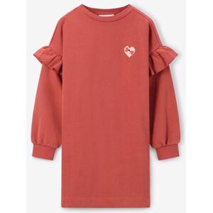 Sissy-Boy Robe Sweat Avec Volants - Rouge meisje 98-104 Sissy-Boy Robe Sweat Avec Volants - Rouge meisje 98-104