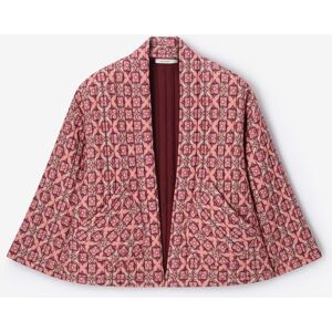 Sissy-Boy Kimono Matelassé Avec Imprimé - Rouge Foncé vrouw XS-S Sissy-Boy Kimono Matelassé Avec Imprimé - Rouge Foncé vrouw XS-S