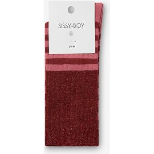 Sissy-Boy Chaussettes Rayées Avec Lurex - Rouge Foncé vrouw 39-41 Sissy-Boy Chaussettes Rayées Avec Lurex - Rouge Foncé vrouw 39-41