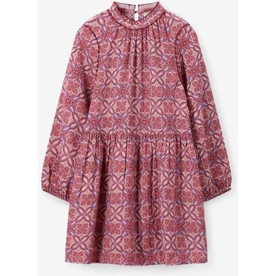 Sissy-Boy Robe Avec Imprimé - Rouge Foncé meisje 146-152 Sissy-Boy Robe Avec Imprimé - Rouge Foncé meisje 146-152